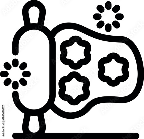 Microscopic nanorobot performing maintenance and repair on damaged biological cells using advanced nanotechnology