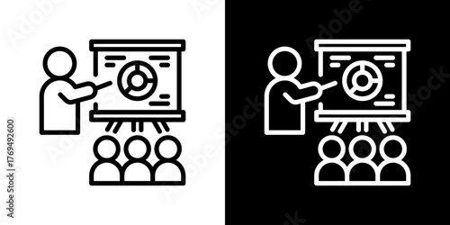 Presentation Icon Vector Illustration 