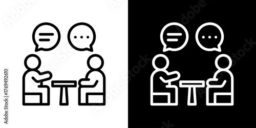 Discussion Icon Vector Illustration 