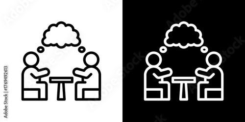 Brainstorming Icon Vector Illustration 
