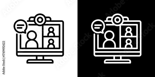 Webinar Icon Vector Illustration 