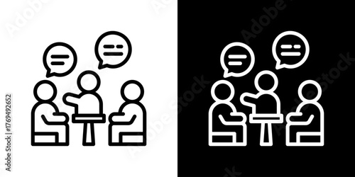 Sharing Session Icon Vector Illustration 