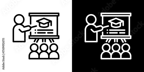 Training Program Icon Vector Illustration 