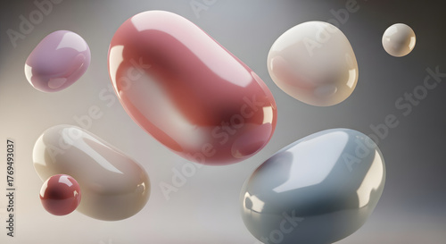 Stylish abstract design elements creating a modern artistic statement, perfect for branding, web design, or creative projects, with smooth gradients and soft colors