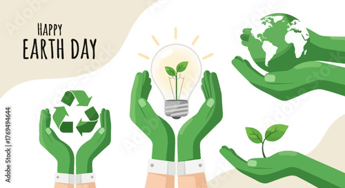 Happy Earth Day Sustainable Actions & Environmental Conservation for a Healthier Planet
