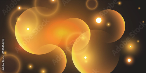 modern golden sunlight,Abstract sun burst ,digital lens flare on black background for overlay. vector