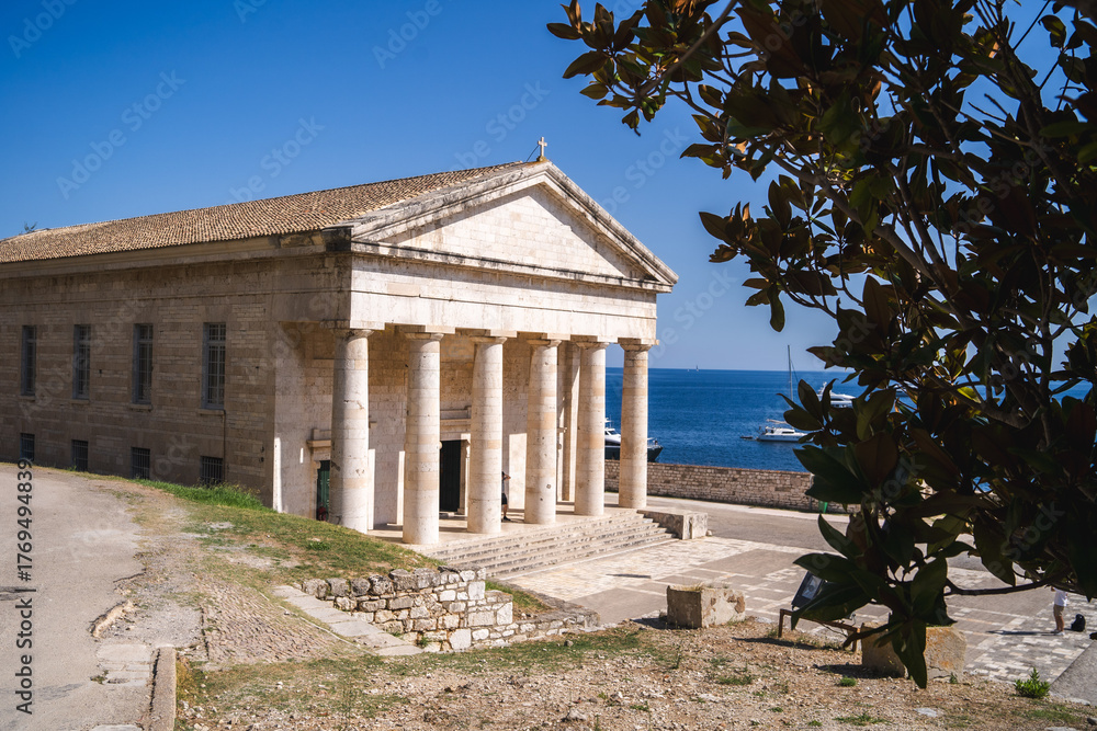 Fototapeta premium Greek Temple Korfu