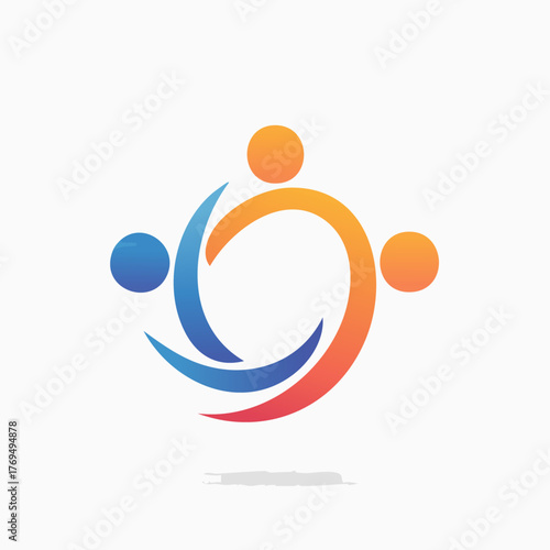 Abstract illustration of community, connection, and collaboration.