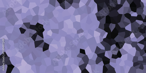 Abstract geometric mosaic pattern with irregular polygons in shades of lavender and dark gray creating a textured, fractured background effect for design and digital art applications