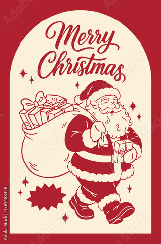 Vintage Santa Claus Christmas Card