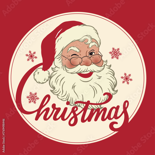 Vintage Santa Claus Christmas Card