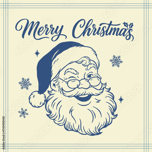 Vintage Santa Claus Christmas Card