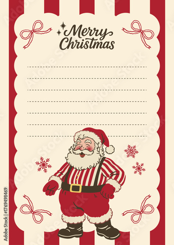 Vintage Santa Claus Christmas Card