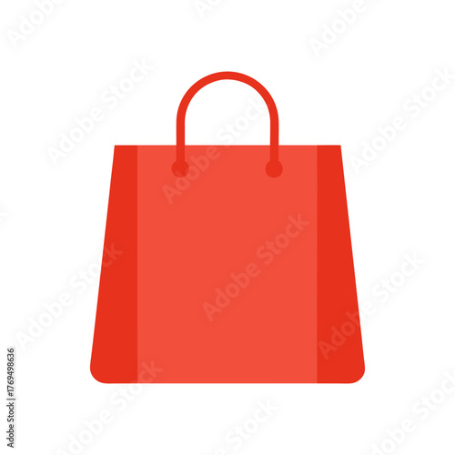 Minimalist shopping bag vector illustration
