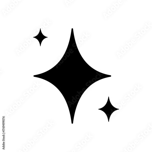 Sparkles icon. Star or Bright Light symbol