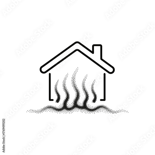 Geothermal Energy Icon, Earth Power Symbol