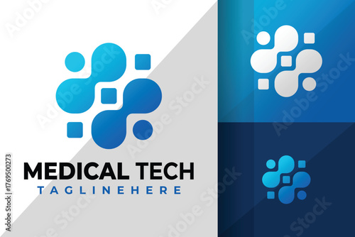 Medical Connect Technology  Logo Icon Vector Design Illustration