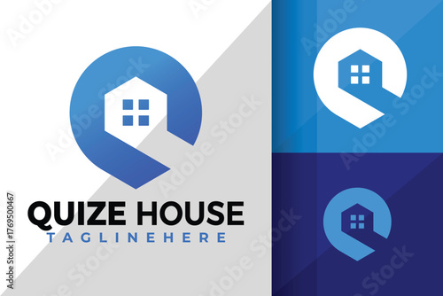 Letter Q House Logo Icon Vector Design Illustration