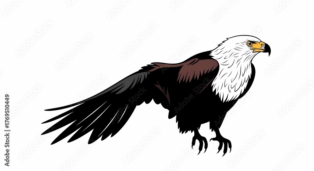 Obraz premium eagle isolated on white background