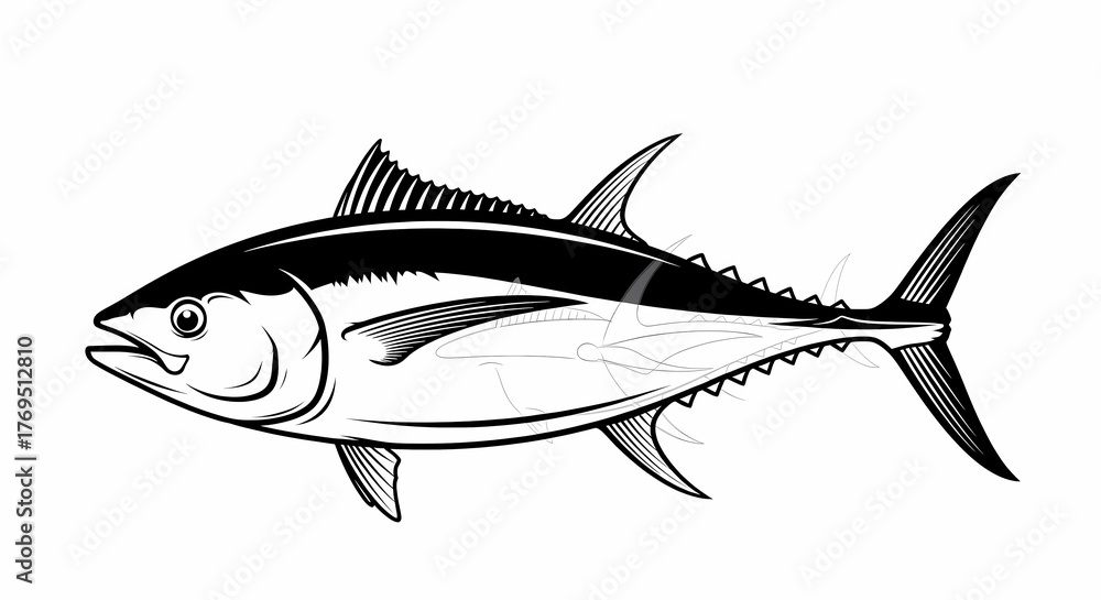 Obraz premium fish on a white background