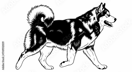 vector illustration of a dog
