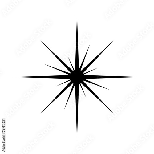Sparkles icon. Star or Bright Light symbol