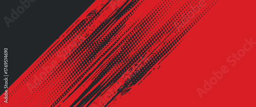 Background, contrast red and black color abstract template for business design. Technology style. You can use it for advertising, sports posters, templates, business presentations. Vector illustration