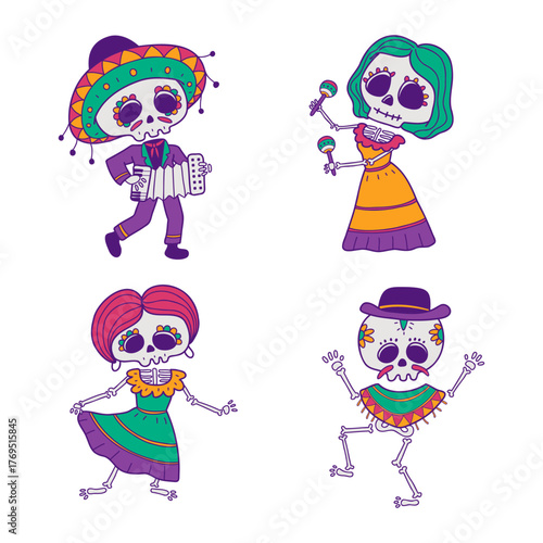  Dia De Muertos character collection