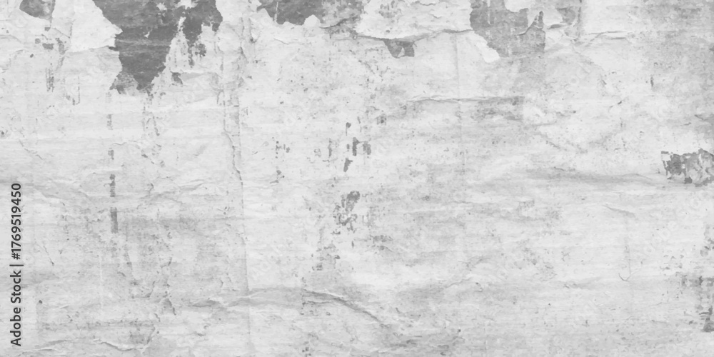 Fototapeta premium White poster cover grunge white or grey grunge stone wall texture, abstract polished and grunge white stone motive texture background, old polished gray concrete wall vintage white background.
