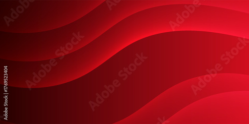 Abstract Red waves geometric background. Modern background design. gradient color. Modern Trendy design in Vector Illustration