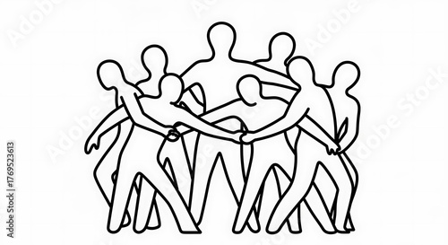 Teamwork and Unity - A Group of People Holding Hands.