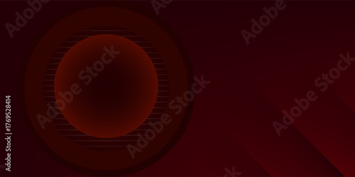 Red and gold luxury template background with ornament, can be used for premium wedding invitation, banner, golden flyer