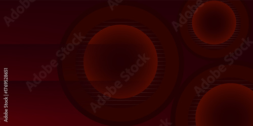 Red and gold luxury template background with ornament, can be used for premium wedding invitation, banner, golden flyer