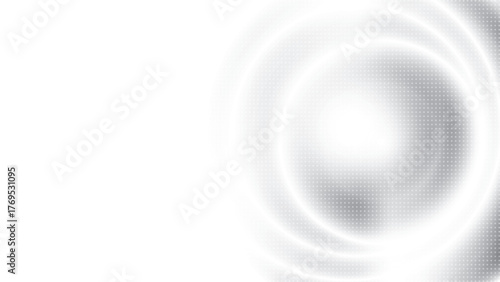 Abstract white and gray color background with halftone effect, dot pattern. Vector illustration.