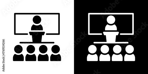Seminar Icon Vector Illustration 