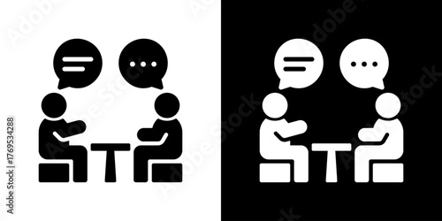 Discussion Icon Vector Illustration 