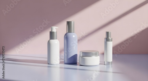Minimal Calm Product Scene with Soft Natural Lighting and Pastel Background