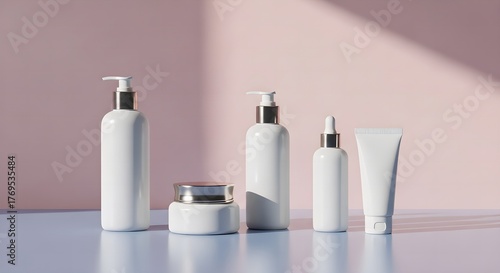 Minimal Calm Product Scene with Soft Natural Lighting and Pastel Background