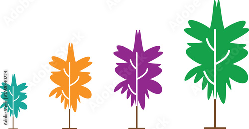 Nature-Inspired Flower Tree Vector Design – Eco-Friendly Botanical Artwork for Logo, Gardening Projects, and Environmental Branding