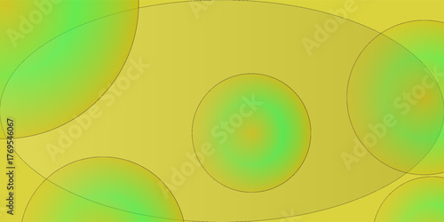 abstract yellow background with white circles, vector