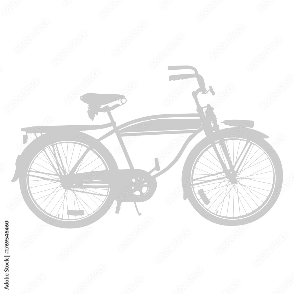 Fototapeta premium Cruiser Bike Silhouette