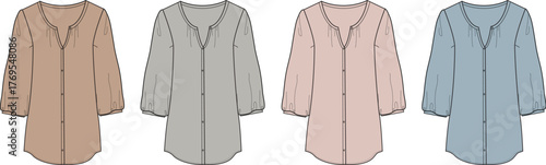 Versatile Blouse Designs A Fashionable Collection in Earthy Tones and Soft Hues for Style