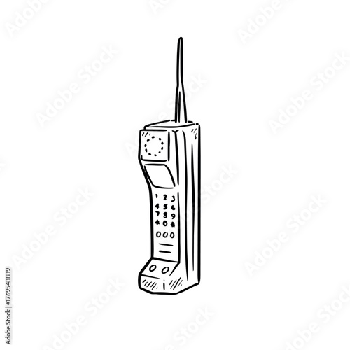 Old school vintage mobile phone