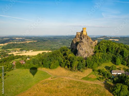 Trosky Castle rising above the Bohemian Paradise – a medieval silhouette of twin towers guarding centuries of history, ultimate real-life stronghold, straight out of Kingdom Come
