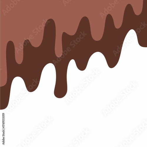 chocolate drip vector, choco melted, hot cocoa flow, sweet dessert vector, milk drop illustration, brown liquid wave, melting chocolate cartoon