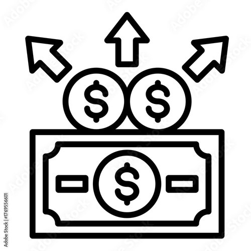 Liquidity   Icon Element For Design