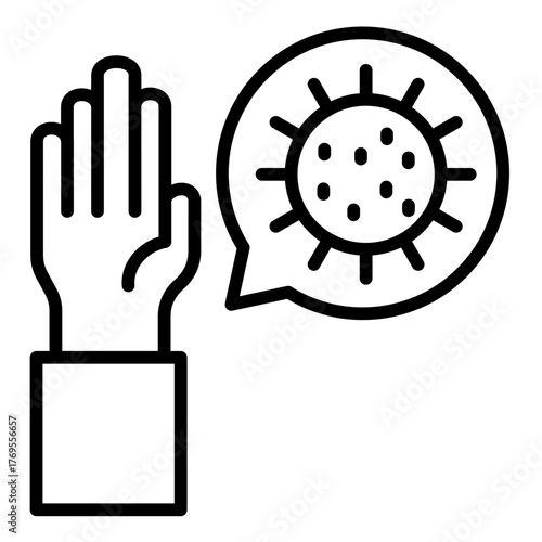 Virus Transmission   Icon Element For Design