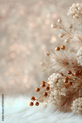 Christmas picture in pleasant pastel colors	