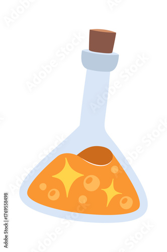 Sparkling magic elixir conical flask