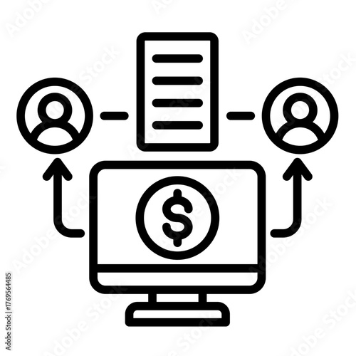 P2P   Icon Element For Design	